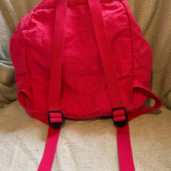 Kipling mini backpack pink Lovebug/Fiona/Firefly VGUC Raspberry - Picture 4 of 9